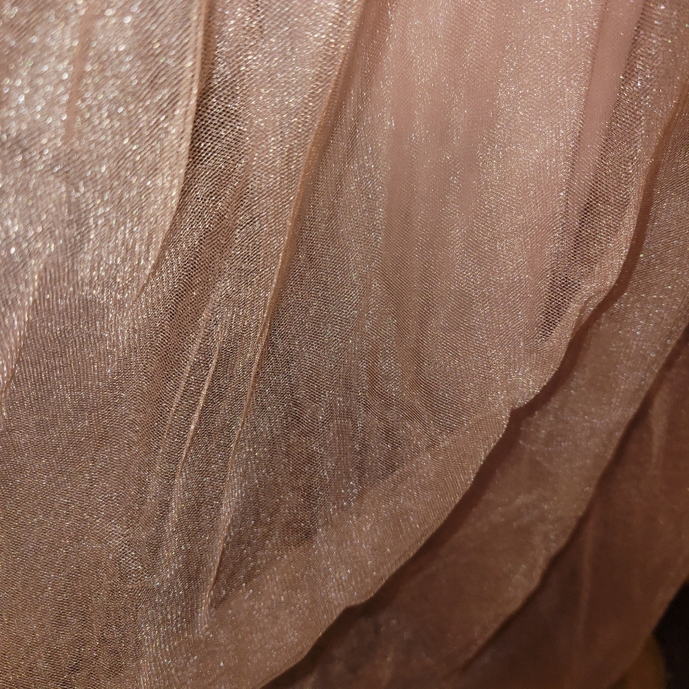 Maniju Peach/Pink Prom Sequined Dress - Picture 6 of 13